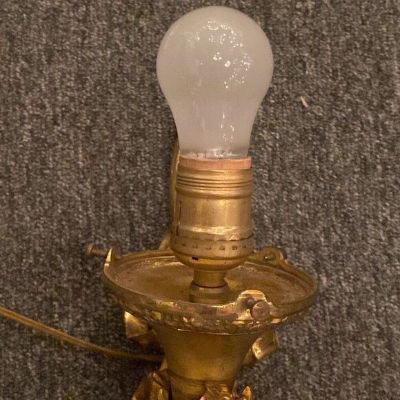 Maison Arlus Bronze Sconce Hand Holding Torch & Flame Glass Shade - Picture 11 of 14